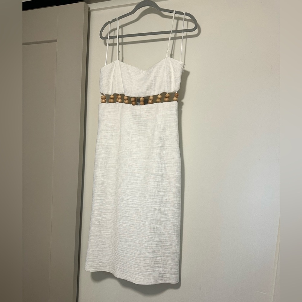 Antonio Melani white beaded dress